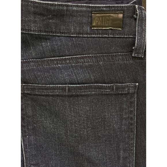 Paige Manhattan Bootcut Jeans Mirabelle Wash Dark Denim Women’s 31 Made USA - Picture 7 of 9